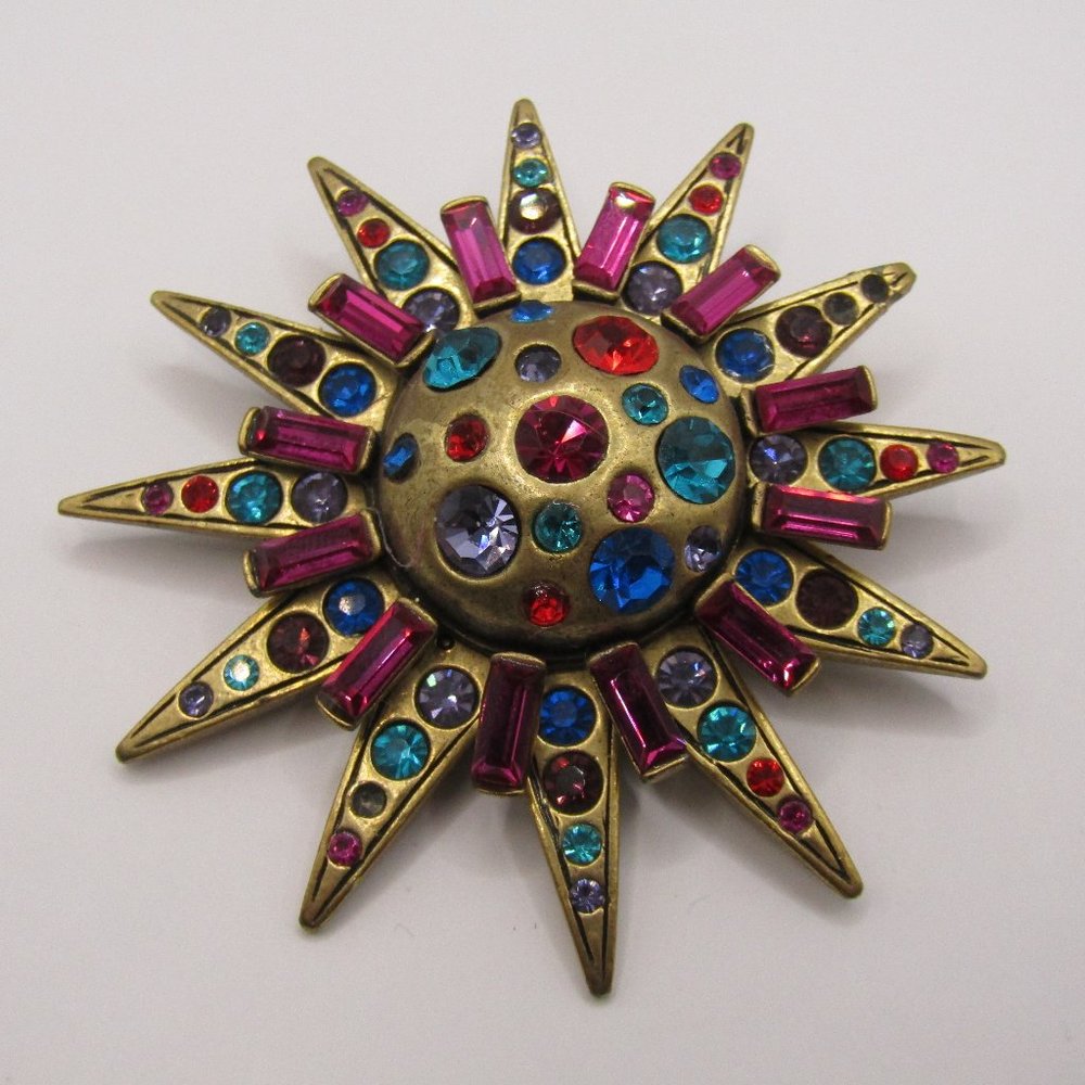 Chico's Starburst Brooch